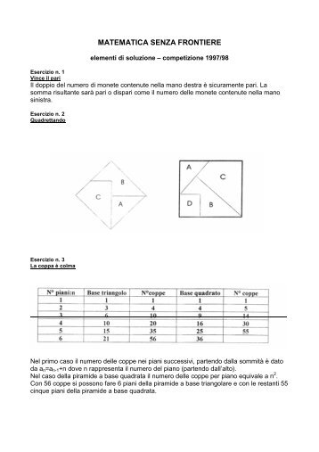 MATEMATICA SENZA FRONTIERE