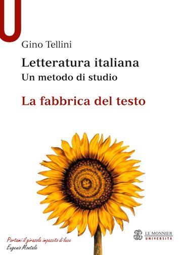 Letteratura italiana La fabbrica del testo - Mondadori Education