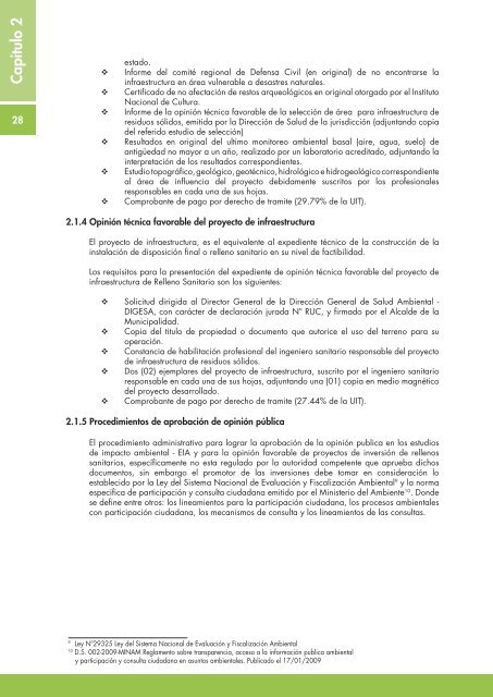 Guia de relleno sanitario manual - RedPeIA - Ministerio del Ambiente