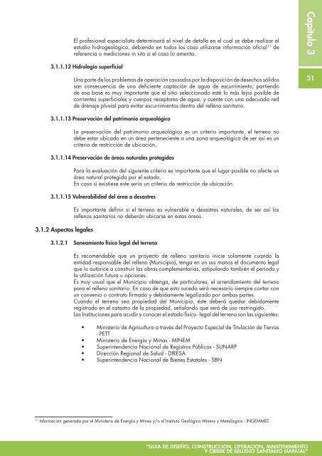 Guia de relleno sanitario manual - RedPeIA - Ministerio del Ambiente