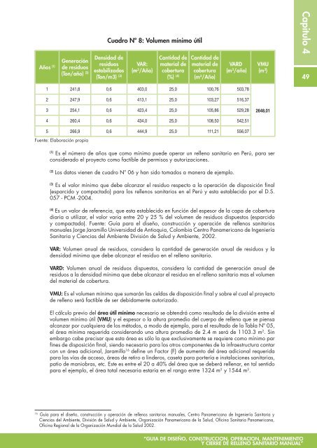 Guia de relleno sanitario manual - RedPeIA - Ministerio del Ambiente