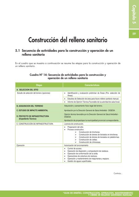 Guia de relleno sanitario manual - RedPeIA - Ministerio del Ambiente