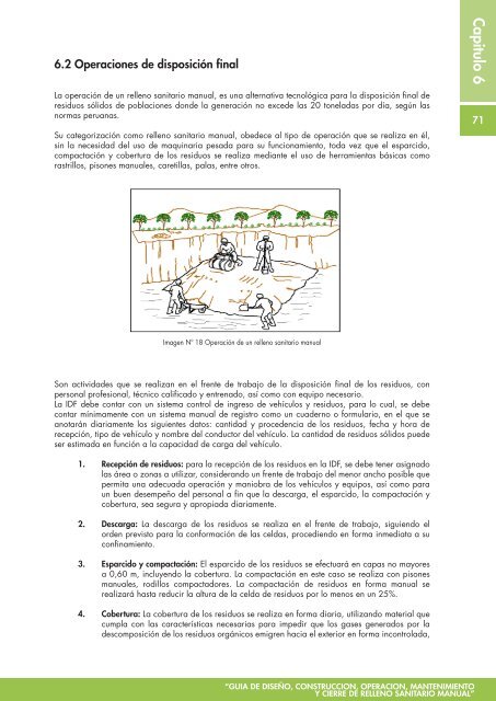 Guia de relleno sanitario manual - RedPeIA - Ministerio del Ambiente