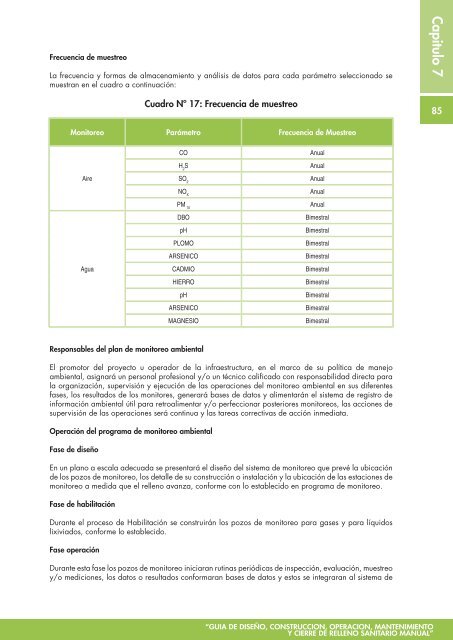 Guia de relleno sanitario manual - RedPeIA - Ministerio del Ambiente