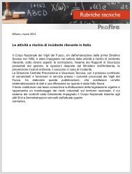 Le attività a rischio di incidente rilevante in Italia - Associazione Pr.o ...