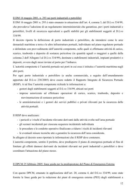Le attività a rischio di incidente rilevante in Italia - Associazione Pr.o ...