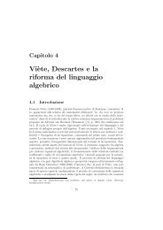 Capitolo IV - Dipartimento di Matematica