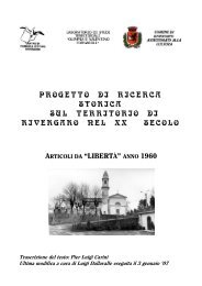 Articoli da Libertà anno 1960 - Centro di Lettura di Rivergaro