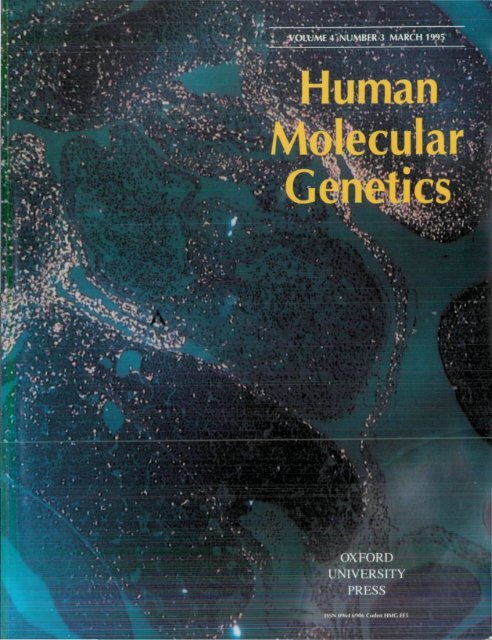 Front Matter (PDF) - Human Molecular Genetics