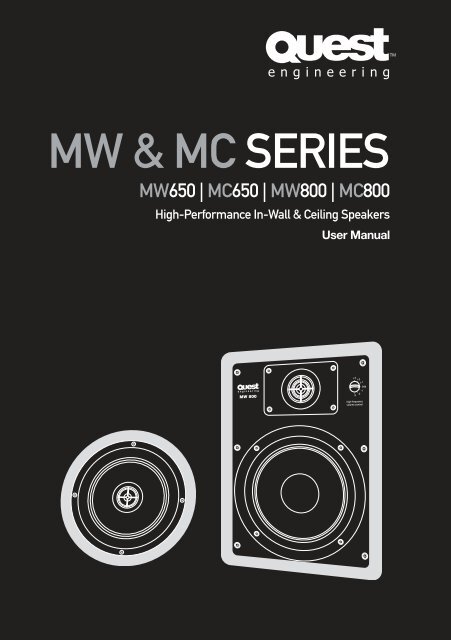 MW Series User Manual - Group Technologies