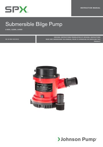 Submersible Bilge Pump - Johnson Pump