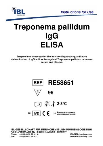 Treponema pallidum IgG ELISA