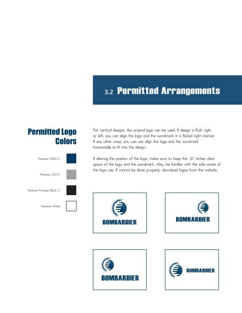 bombardier standards guide