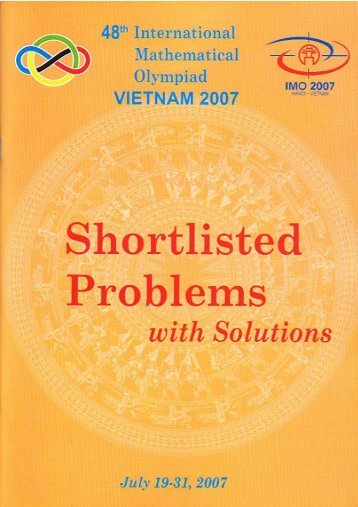 IMO 2007 Shortlisted Problems - International Mathematical Olympiad