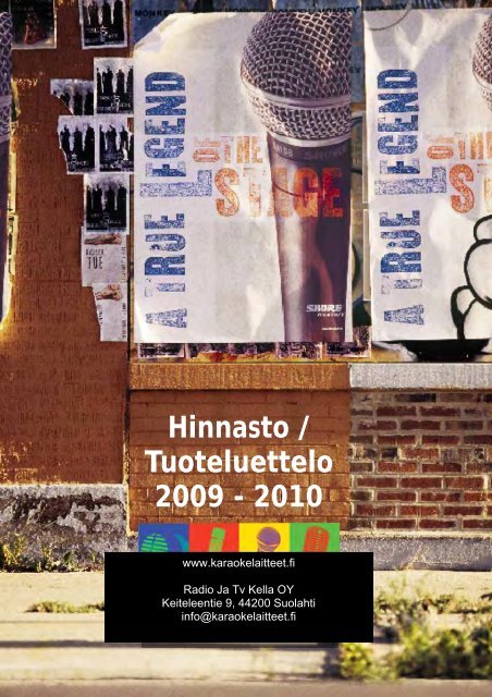 Hinnasto / Tuoteluettelo 2009 - 2010 - Karaokelaitteet.fi