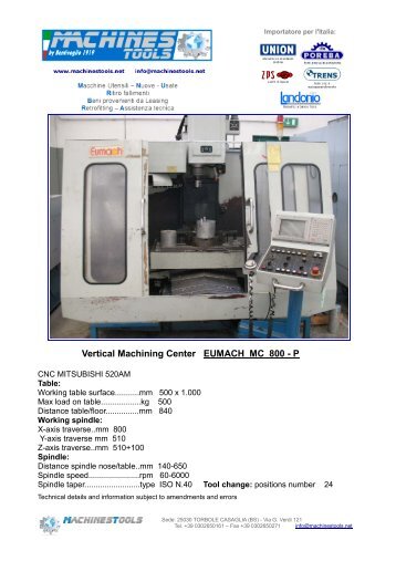 cen vert eumach mc 800 p eng - Machinestools.Net