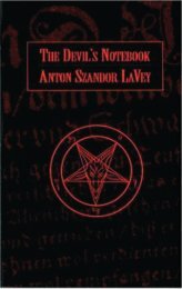 Anton Szandor LaVey – The Devil's Notebook - Satan's Den