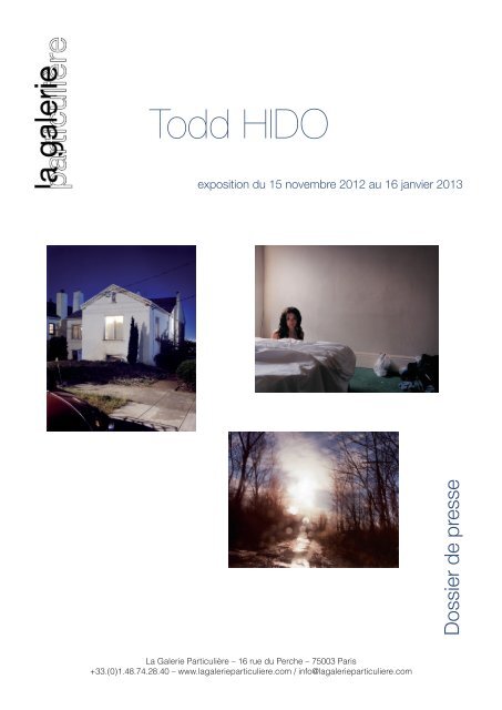 Todd HIDO - La Galerie Particulière