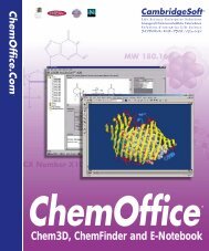 Using ChemFinder - CambridgeSoft