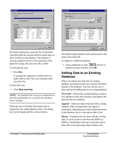 Using ChemFinder - CambridgeSoft