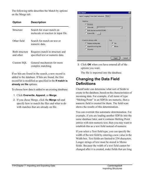 Using ChemFinder - CambridgeSoft