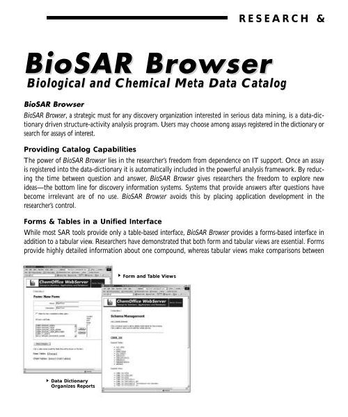 Using ChemFinder - CambridgeSoft