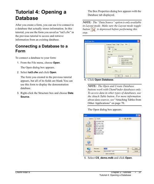 Using ChemFinder - CambridgeSoft