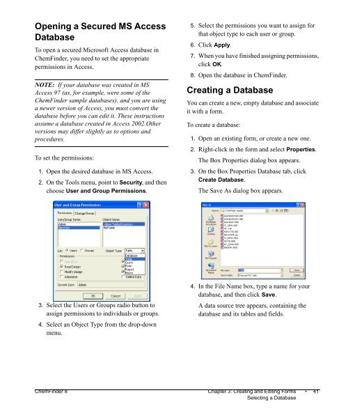 Using ChemFinder - CambridgeSoft