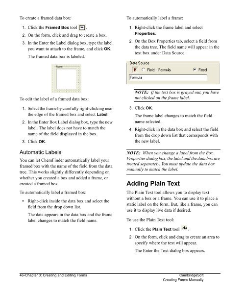 Using ChemFinder - CambridgeSoft