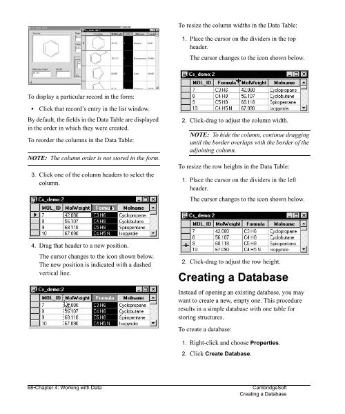 Using ChemFinder - CambridgeSoft