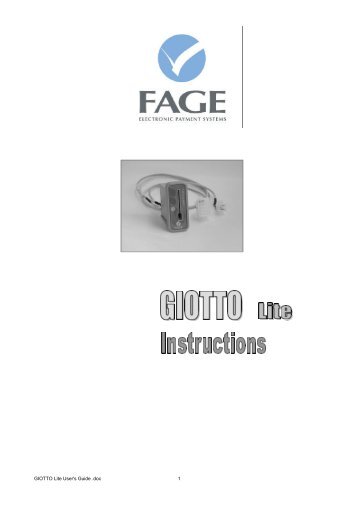 GIOTTO Lite User's Guide .doc 1 - GPT World