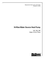 RPL: HC, HK, HG 1/2 to 2 Tons; Hi-Rise Water Source Heat Pump