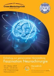 Faszination Neurochirurgie – Programm