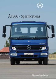 ATEGO - Specifications (1763 KB, PDF) - Mercedes-Benz South Africa