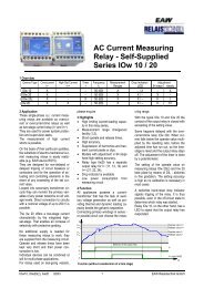 Single-phase current measuring relay series IOw10 - RELKO