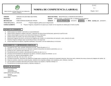 NORMA DE COMPETENCIA LABORAL - Sena