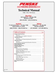 7000 Series Technical Manual - Penske Racing Shocks