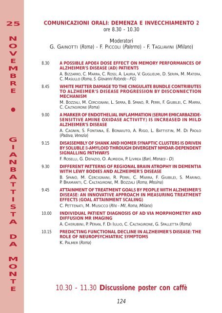 XL Congresso Società Italiana di Neurologia PADOVA 21-25 ...