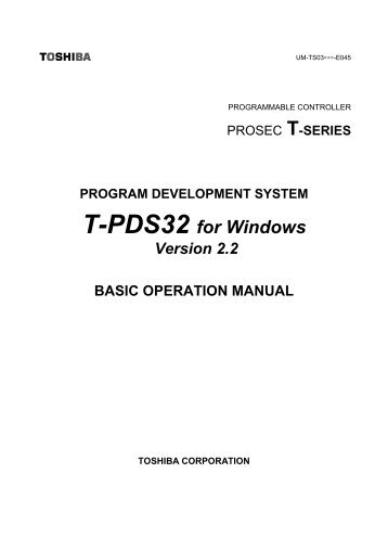 T-PDS Windows - Toshiba