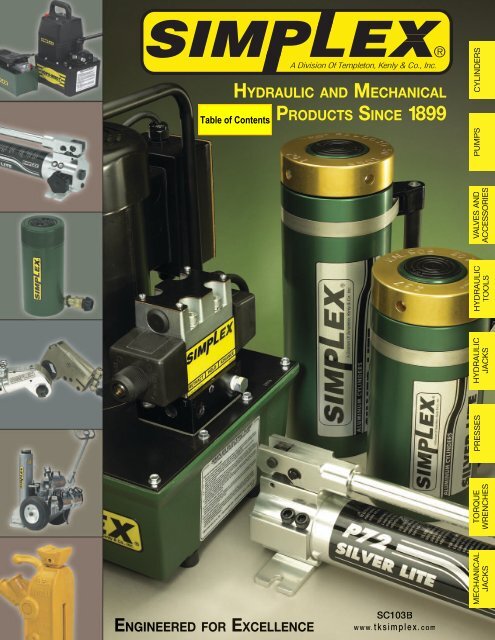 HYDRAULIC AND MECHANICAL PRODUCTS SINCE 1899