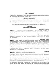 Ley de voluntad Anticipada. - Congreso del Estado de Guanajuato