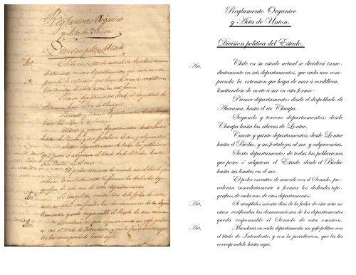 Coquimbo Ministerio del Interior 1823 “División ... - Educarchile