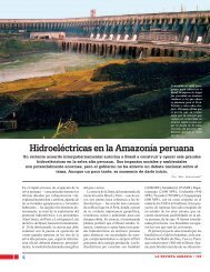 Hidroeléctricas en la Amazonía peruana