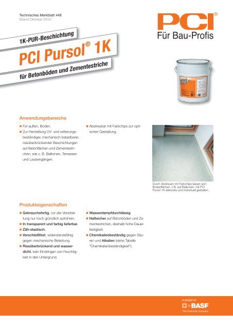 PCI Pursol - PCI-Augsburg GmbH