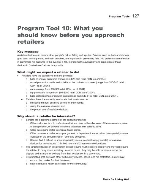 Tools for Living Well Toolkit - Canadian Association of Occupational ...