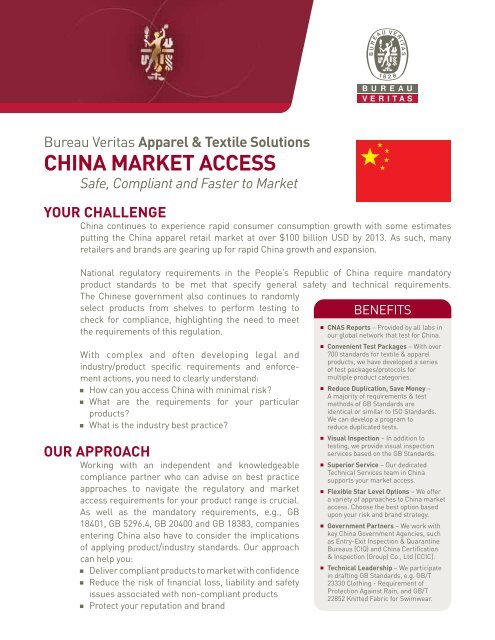 China Market Access Bureau Veritas