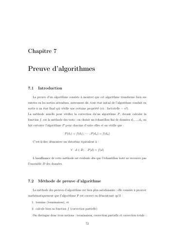 Cours preuve d'algorithmes - Dr Abdelhamid Djeffal
