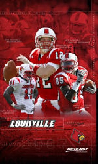 louisville cardinals football poster