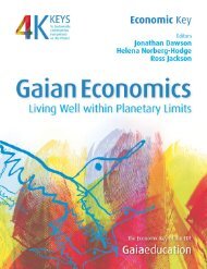 Gain Economics: Living Well Within Planetary Limits - Gaia Education