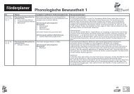 Förderplaner Phonologische Bewusstheit 1 - K2Max.de